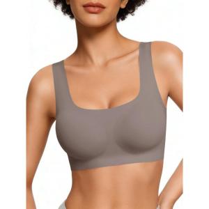 image:imageAvidlove Womens Comfy Pullover Wireless Bra Seamless Bralettes No Underwire T Shirt Wirefree Wide Straps Sleep Everyday BrasGrey