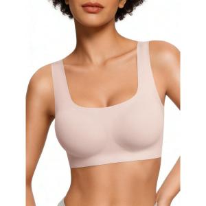 image:imageAvidlove Womens Comfy Pullover Wireless Bra Seamless Bralettes No Underwire T Shirt Wirefree Wide Straps Sleep Everyday BrasPink