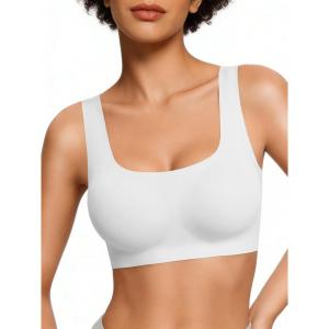 image:imageAvidlove Womens Comfy Pullover Wireless Bra Seamless Bralettes No Underwire T Shirt Wirefree Wide Straps Sleep Everyday BrasWhite