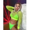 image:imageAvidlove Fishnet Top Women Mesh Long Sleeve Crop Top See Through Shirt Sheer Rave Top XSXXLPat1