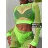image:imageAvidlove Fishnet Top Women Mesh Long Sleeve Crop Top See Through Shirt Sheer Rave Top XSXXLPat2