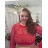 image:imageAvidlove Fishnet Top Women Mesh Long Sleeve Crop Top See Through Shirt Sheer Rave Top XSXXLRed