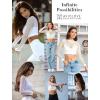 image:imageAvidlove Fishnet Top Women Mesh Long Sleeve Crop Top See Through Shirt Sheer Rave Top XSXXLWhitelong Sleeve