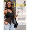 image:imageAvidlove Halter Tops for Women Mesh Tank Top Sexy Camisoles Y2K Crop Top Going Out Tops Trendy Summer Tops OutfitsDull Black