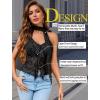 image:imageAvidlove Halter Tops for Women Mesh Tank Top Sexy Camisoles Y2K Crop Top Going Out Tops Trendy Summer Tops OutfitsFloral Black