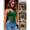 image:imageAvidlove Halter Tops for Women Mesh Tank Top Sexy Camisoles Y2K Crop Top Going Out Tops Trendy Summer Tops OutfitsGreen
