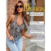 image:imageAvidlove Halter Tops for Women Mesh Tank Top Sexy Camisoles Y2K Crop Top Going Out Tops Trendy Summer Tops OutfitsLeopard Pattern