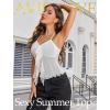 image:imageAvidlove Halter Tops for Women Mesh Tank Top Sexy Camisoles Y2K Crop Top Going Out Tops Trendy Summer Tops OutfitsWhite