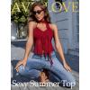 image:imageAvidlove Halter Tops for Women Mesh Tank Top Sexy Camisoles Y2K Crop Top Going Out Tops Trendy Summer Tops OutfitsWine Red