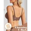 image:imageAvidlove Jelly Bras for Women No Underwire Seamless Bralettes Wireless Push Up Scalloped Full Coverage Sports Everyday BraBrown