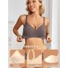 image:imageAvidlove Jelly Bras for Women No Underwire Seamless Bralettes Wireless Push Up Scalloped Full Coverage Sports Everyday BraGrey
