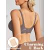 image:imageAvidlove Jelly Bras for Women No Underwire Seamless Bralettes Wireless Push Up Scalloped Full Coverage Sports Everyday BraGrey
