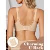 image:imageAvidlove Jelly Bras for Women No Underwire Seamless Bralettes Wireless Push Up Scalloped Full Coverage Sports Everyday BraNude