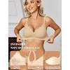 image:imageAvidlove Jelly Bras for Women No Underwire Seamless Bralettes Wireless Push Up Scalloped Full Coverage Sports Everyday BraNude