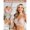 image:imageAvidlove Jelly Bras for Women No Underwire Seamless Bralettes Wireless Push Up Scalloped Full Coverage Sports Everyday BraPink