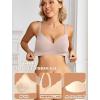 image:imageAvidlove Jelly Bras for Women No Underwire Seamless Bralettes Wireless Push Up Scalloped Full Coverage Sports Everyday BraPink
