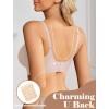 image:imageAvidlove Jelly Bras for Women No Underwire Seamless Bralettes Wireless Push Up Scalloped Full Coverage Sports Everyday BraPink