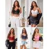 image:imageAvidlove Lace Bralette for Women Lingerie Spaghetti Adjustable Strap Tank Camisole Crop Top1black