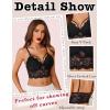 image:imageAvidlove Lace Bralette for Women Lingerie Spaghetti Adjustable Strap Tank Camisole Crop Top1black