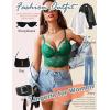 image:imageAvidlove Lace Bralette for Women Lingerie Spaghetti Adjustable Strap Tank Camisole Crop TopArmy Green