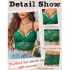 image:imageAvidlove Lace Bralette for Women Lingerie Spaghetti Adjustable Strap Tank Camisole Crop TopArmy Green