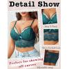 image:imageAvidlove Lace Bralette for Women Lingerie Spaghetti Adjustable Strap Tank Camisole Crop TopBlue Green