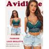 image:imageAvidlove Lace Bralette for Women Lingerie Spaghetti Adjustable Strap Tank Camisole Crop TopBlue Green