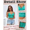 image:imageAvidlove Lace Bralette for Women Lingerie Spaghetti Adjustable Strap Tank Camisole Crop TopCeramic Green