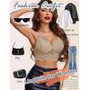 image:imageAvidlove Lace Bralette for Women Lingerie Spaghetti Adjustable Strap Tank Camisole Crop TopKhaki