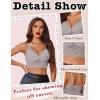image:imageAvidlove Lace Bralette for Women Lingerie Spaghetti Adjustable Strap Tank Camisole Crop TopLight Grey