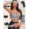 image:imageAvidlove Lace Bralette for Women Lingerie Spaghetti Adjustable Strap Tank Camisole Crop TopLight Grey