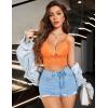 image:imageAvidlove Lace Bralette for Women Lingerie Spaghetti Adjustable Strap Tank Camisole Crop TopOrange