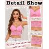 image:imageAvidlove Lace Bralette for Women Lingerie Spaghetti Adjustable Strap Tank Camisole Crop TopPeach Pink