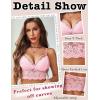 image:imageAvidlove Lace Bralette for Women Lingerie Spaghetti Adjustable Strap Tank Camisole Crop TopPink