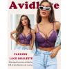 image:imageAvidlove Lace Bralette for Women Lingerie Spaghetti Adjustable Strap Tank Camisole Crop TopPurple