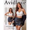 image:imageAvidlove Lace Bralette for Women Lingerie Spaghetti Adjustable Strap Tank Camisole Crop TopWhite