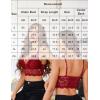 image:imageAvidlove Lace Bralette for Women Lingerie Spaghetti Adjustable Strap Tank Camisole Crop TopWine Red