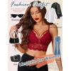 image:imageAvidlove Lace Bralette for Women Lingerie Spaghetti Adjustable Strap Tank Camisole Crop TopWine Red