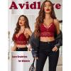 image:imageAvidlove Lace Bralette for Women Lingerie Spaghetti Adjustable Strap Tank Camisole Crop TopWine Red