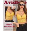 image:imageAvidlove Lace Bralette for Women Lingerie Spaghetti Adjustable Strap Tank Camisole Crop TopYellow