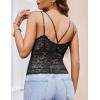 image:imageAvidlove Lace Bralette for Women V Neck Camisole Lingerie Spaghetti Strap Tube Slim Tank TopBlack