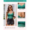 image:imageAvidlove Lace Bralette for Women V Neck Camisole Lingerie Spaghetti Strap Tube Slim Tank TopCeramic Green