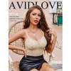 image:imageAvidlove Lace Bralette for Women V Neck Camisole Lingerie Spaghetti Strap Tube Slim Tank TopChampagne