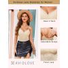 image:imageAvidlove Lace Bralette for Women V Neck Camisole Lingerie Spaghetti Strap Tube Slim Tank TopChampagne