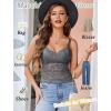 image:imageAvidlove Lace Bralette for Women V Neck Camisole Lingerie Spaghetti Strap Tube Slim Tank TopGray