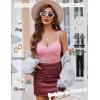 image:imageAvidlove Lace Bralette for Women V Neck Camisole Lingerie Spaghetti Strap Tube Slim Tank TopPeach Pink