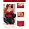 image:imageAvidlove Lace Bralette for Women V Neck Camisole Lingerie Spaghetti Strap Tube Slim Tank TopWine Red