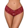 image:imageAvidlove Lace Panties for Women Rhinestone Cheeky Briefs Criss Cross String Hipster UnderwearBlack burgundy