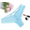 image:imageAvidlove Lace Panties for Women Rhinestone Cheeky Briefs Criss Cross String Hipster UnderwearBlack burgundy light Blue