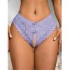 image:imageAvidlove Lace Panties for Women Rhinestone Cheeky Briefs Criss Cross String Hipster UnderwearLilac